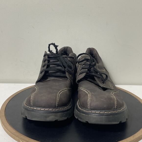 VTG‎ Gotcha Shoes Mens Size 13 Black Brown Casual Workwear Lace Up Chunky 90s - Picture 4 of 11